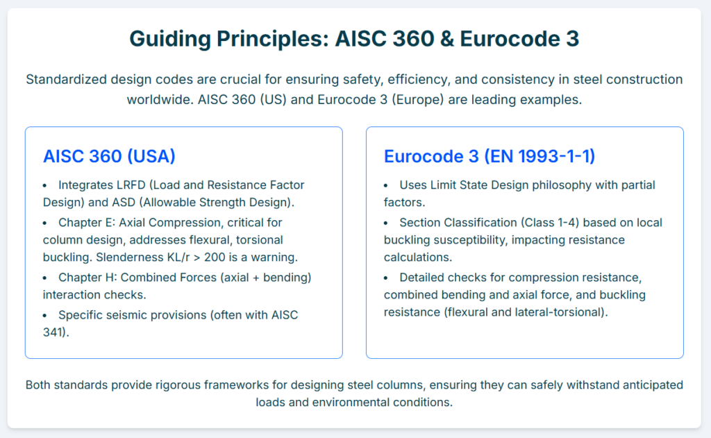 suitable standards and their advantages AISC vs Eurocode 3